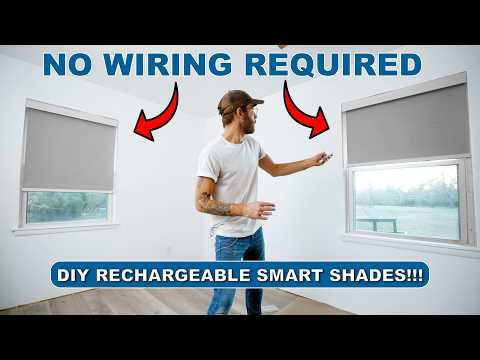 I Didn’t Know These Existed!!! DIY Rechargeable Smart Roller Shades… No Wiring Needed.