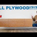 DIY ALL-PLYWOOD FLOATING MEDIA CONSOLE | MODERN BUILDS