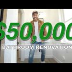 $50,000 DIY Modern Bathroom Renovation for $4,500!!